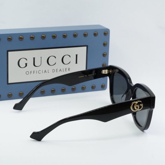 💯 NEW GUCCI GG0998S 001 BLACK/GREY SUNGLASSES - Picture 8 of 9